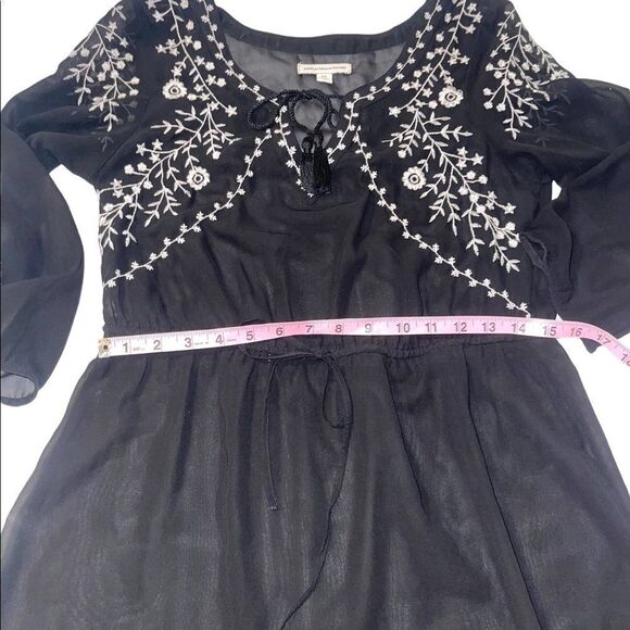 American Eagle Outfitters Sheer Boho Embroidered Sheer Mini Dress/Cover-Up - Picture 10 of 13